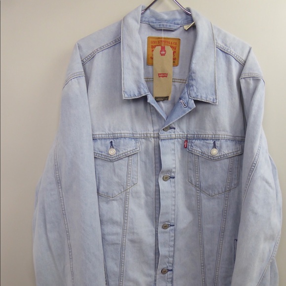 Levi’s Cotton Denim Trucker Jean Jacket NWT Light Blue Wash - Picture 6 of 10